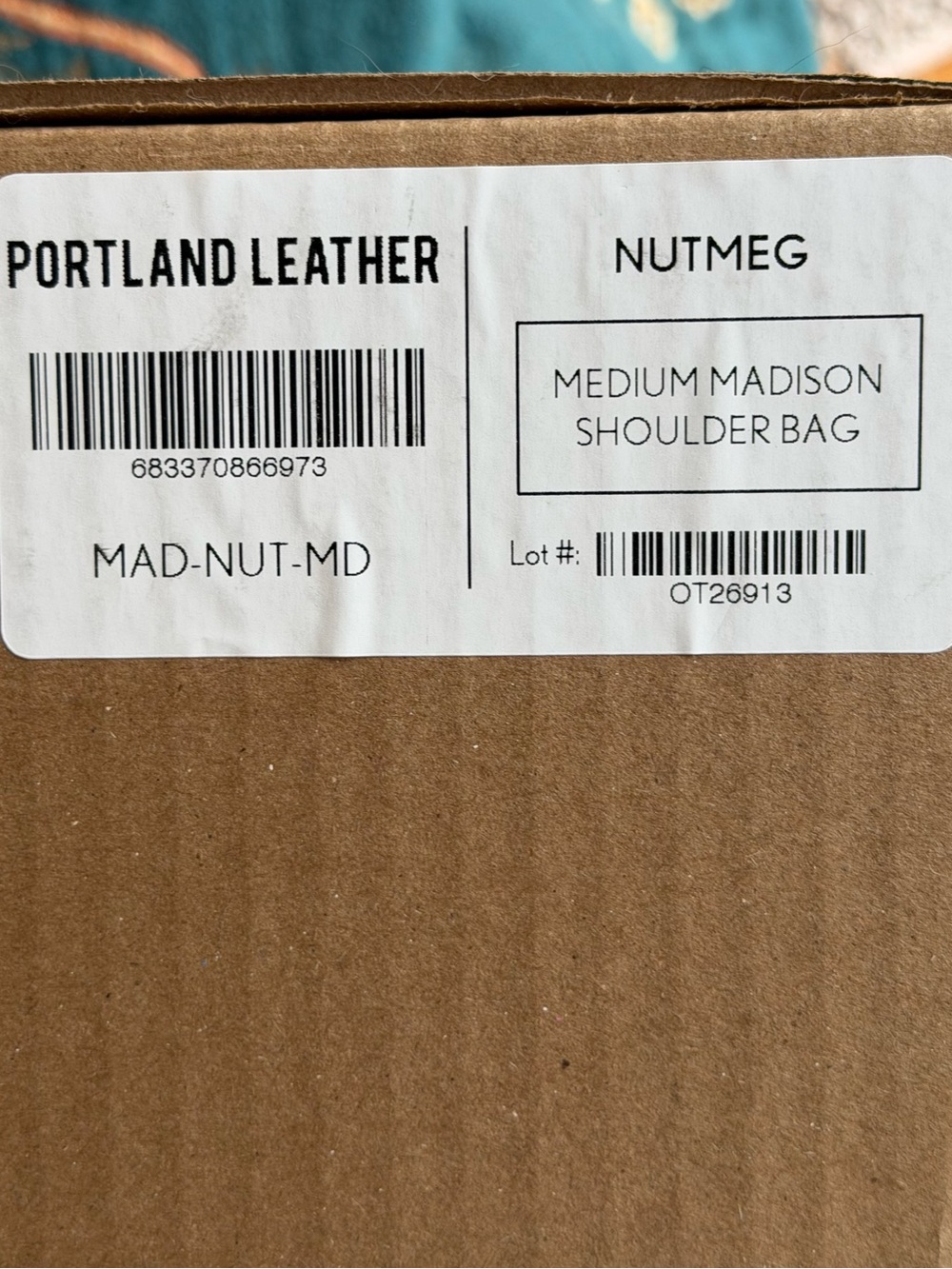 PORTLAND LEATHER COMPANY MEDIUM MADISON SHOULDER BAG IN NUTMEG - Picture 13 of 14